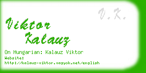 viktor kalauz business card